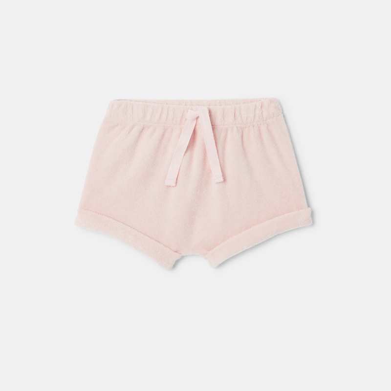 Short en coton éponge bio rose naissance Absorba