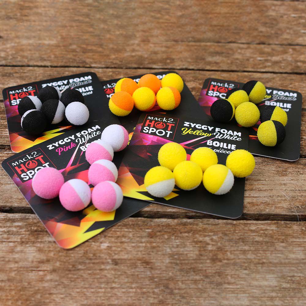 Zig Rig Mack2 Ziggy Foam Boilie kaksivärinen (6 kpl)