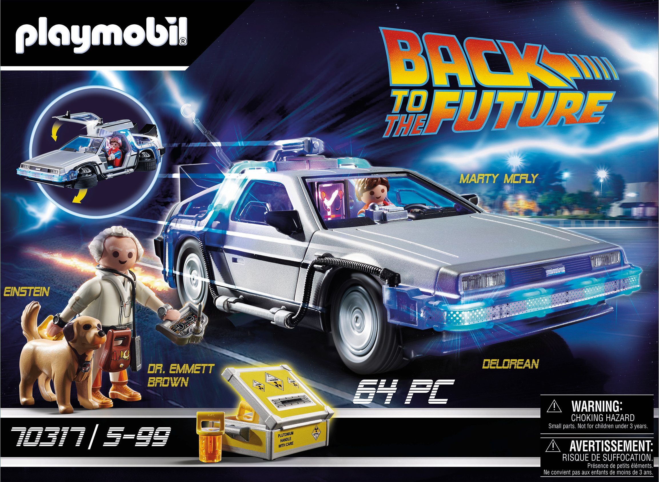 Playmobil® Konstruktions-Spielset Back to the Future DeLorean (70317),Playmobil Back to the Future, (64 St), Made in Germany