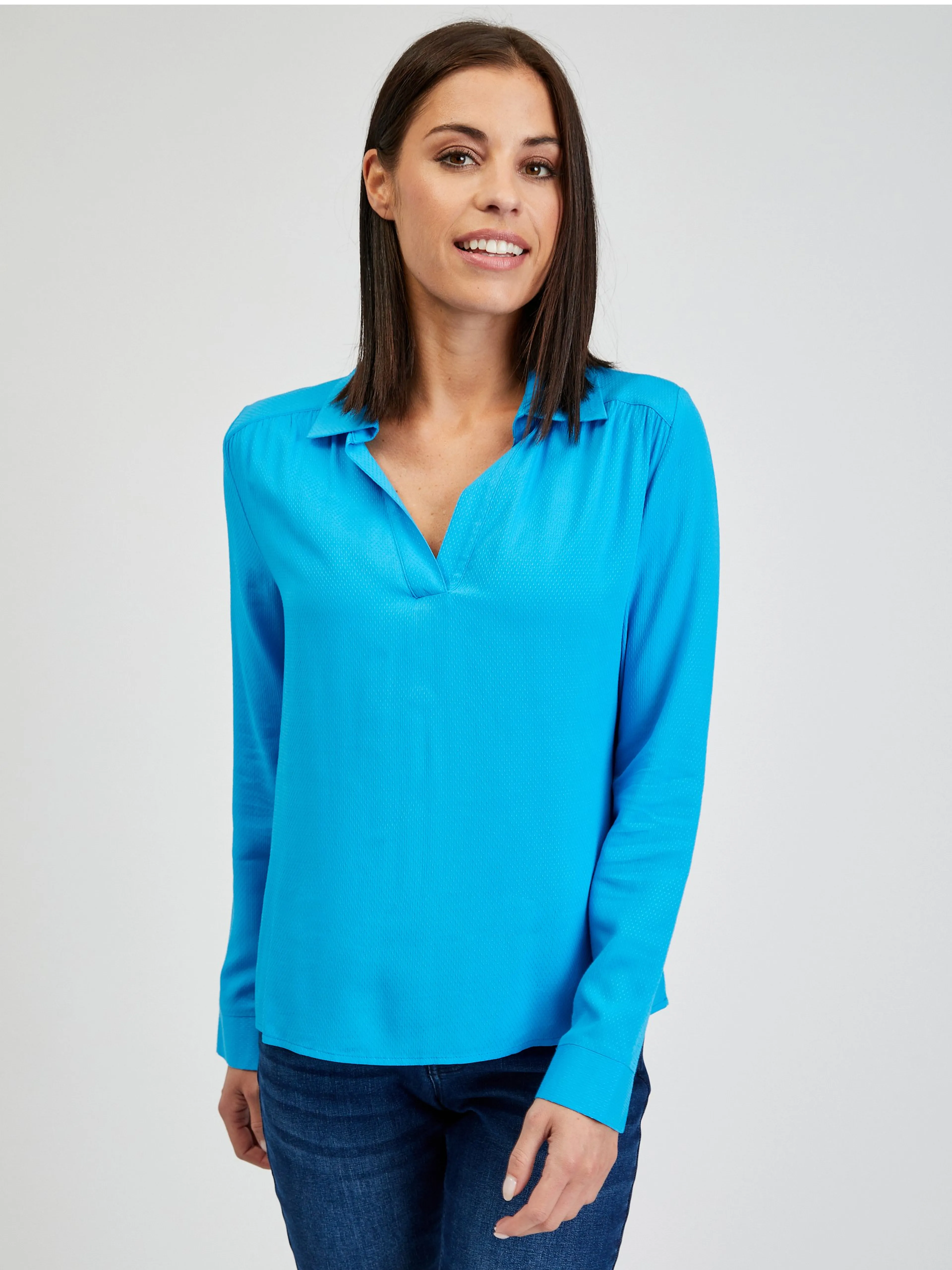 Blaue Damenbluse ORSAY
