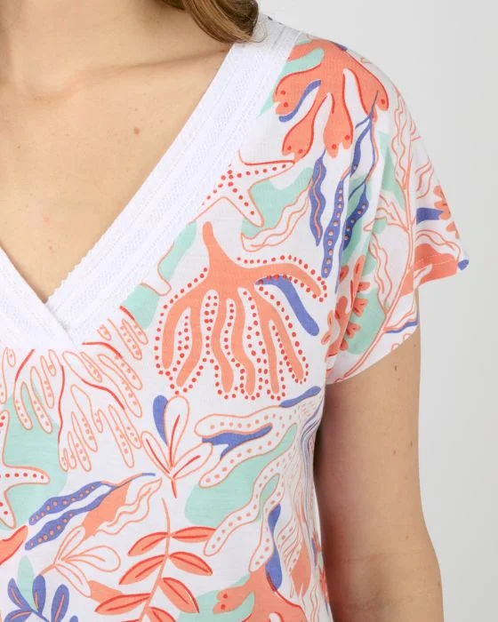 Chemise de nuit imprimée maille jersey recyclée* Climatyl