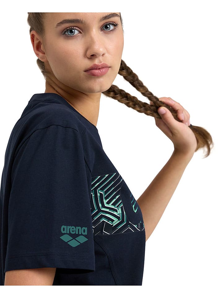 Arena Shirt in Dunkelblau günstig kaufen