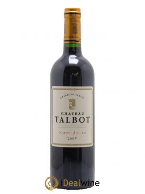 Château Talbot 4ème Grand Cru Classé  2005 - Lot de 1 Bouteille