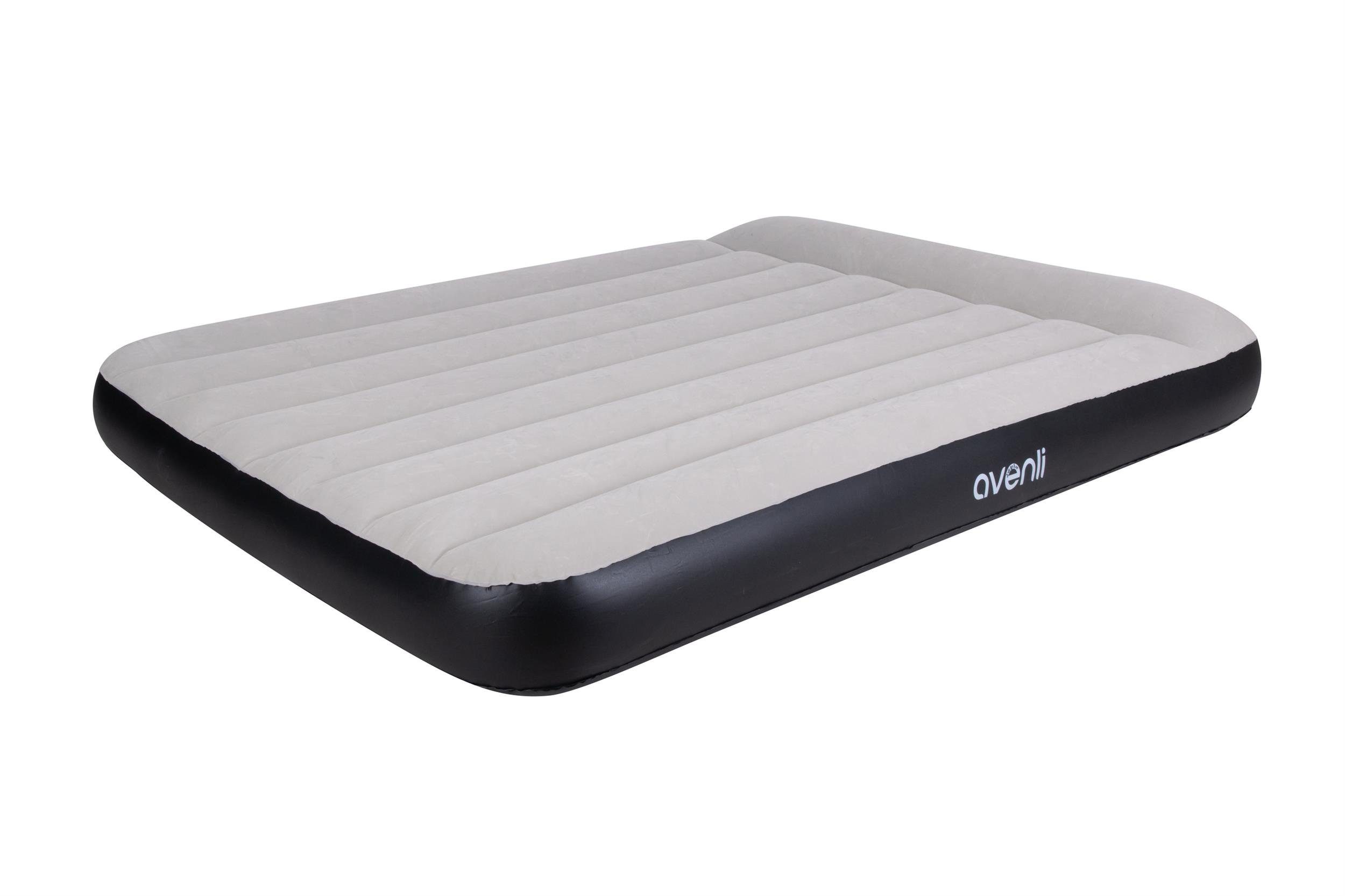Avenli Luftbett Luftmatratze mit eingebauter Pumpe 203x152x30 cm, (Doppelbett für 2 Personen), mit beflockter Oberfläche