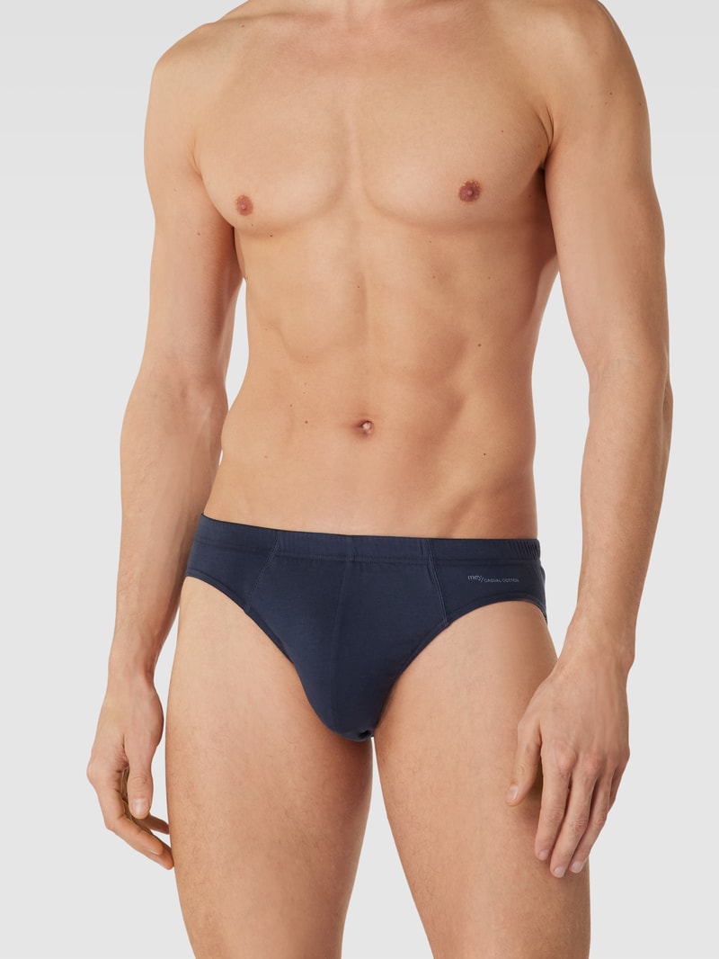 Slip mit Label-Detail in dunkelblau