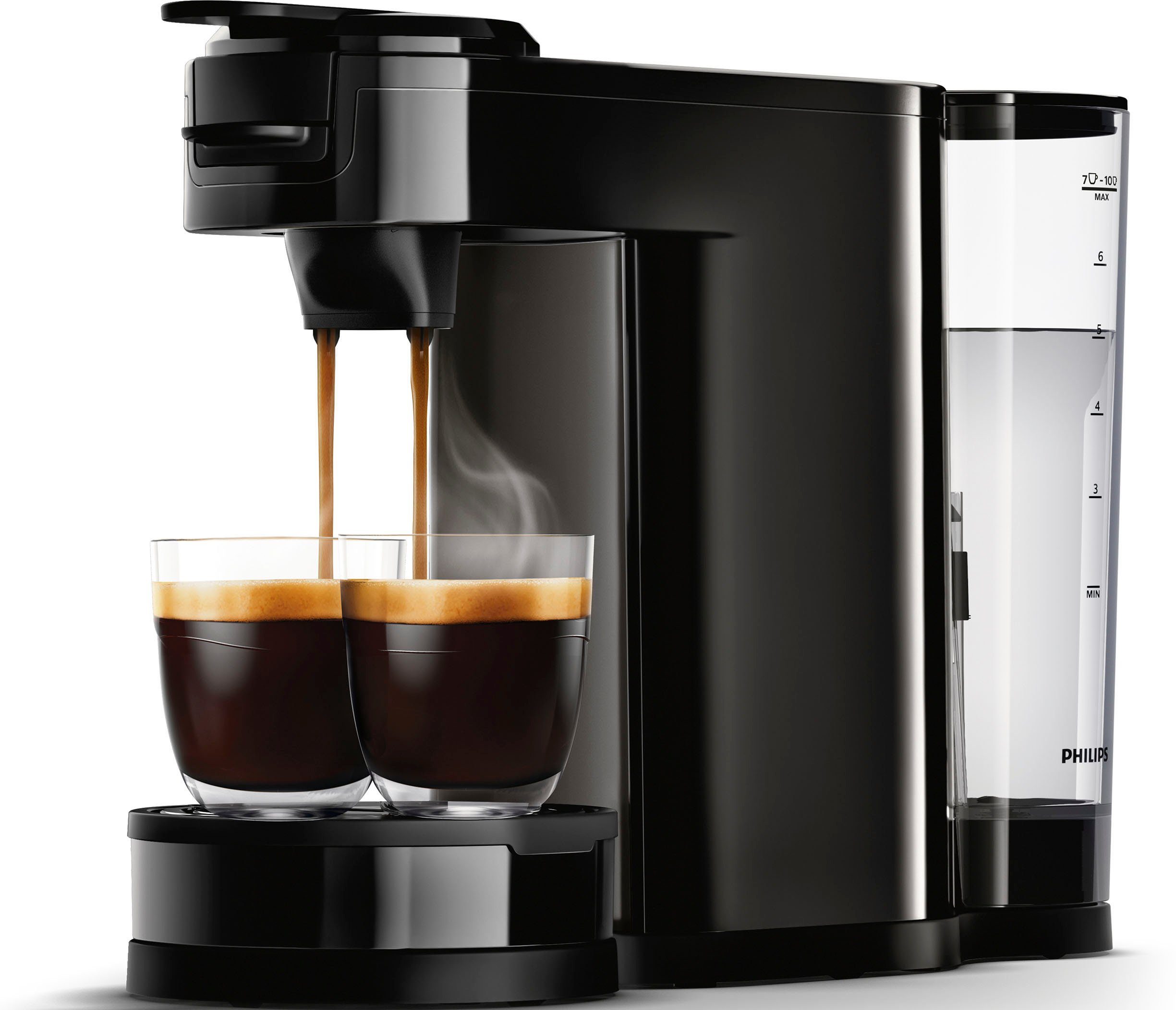 Philips Senseo Kaffeepadmaschine Switch HD6592/64, 26% recyceltem Plastik, Kaffee Boost Technologie, 1l Kaffeekanne, Crema Plus, inkl. Kaffeepaddose Wert €9,90 UVP