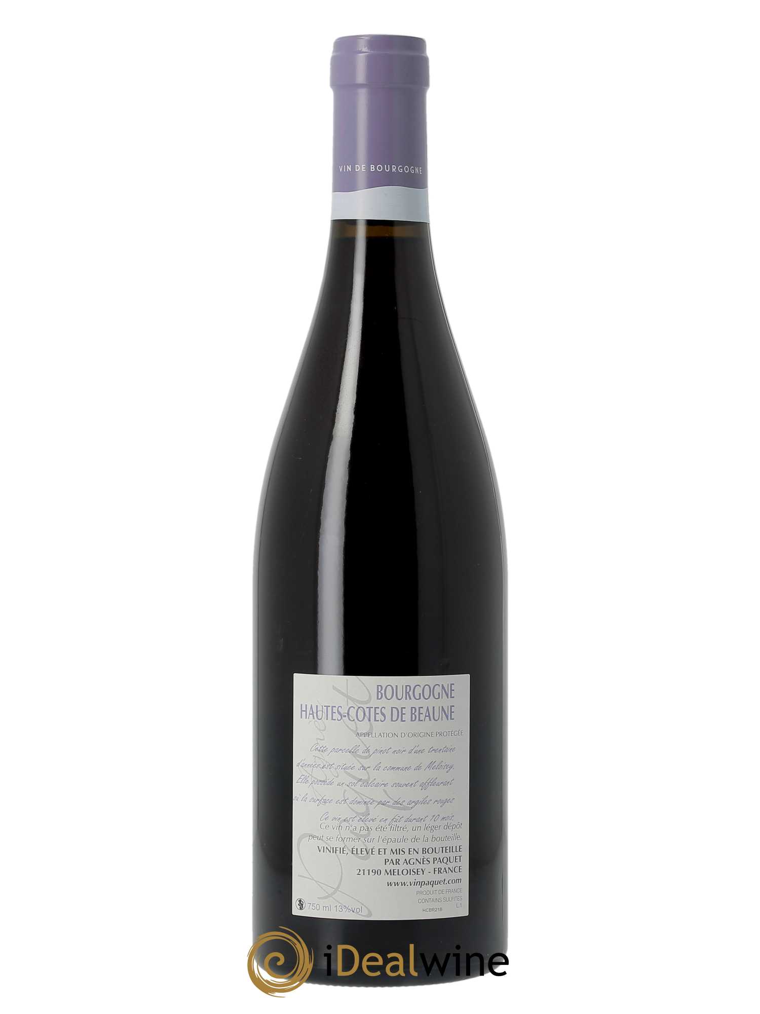 Hautes Côtes de Beaune Agnès Paquet  2021 - Lot de 1 Bouteille