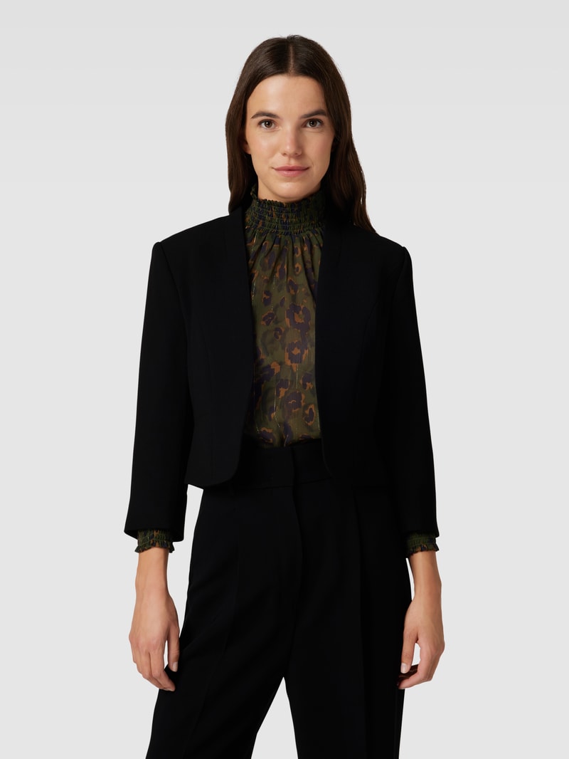 Cocktailjacke mit offener Vorderseite in schwarz