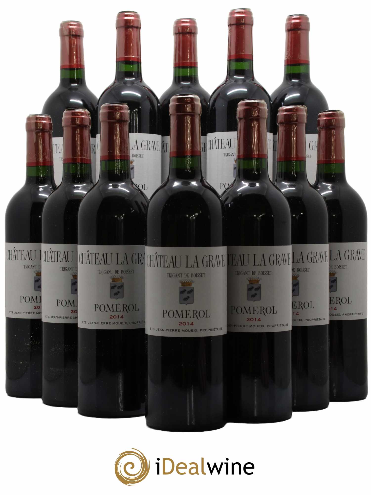 Château La Grave à Pomerol (Trigant de Boisset)  2014 - Lot de 12 Bouteilles
