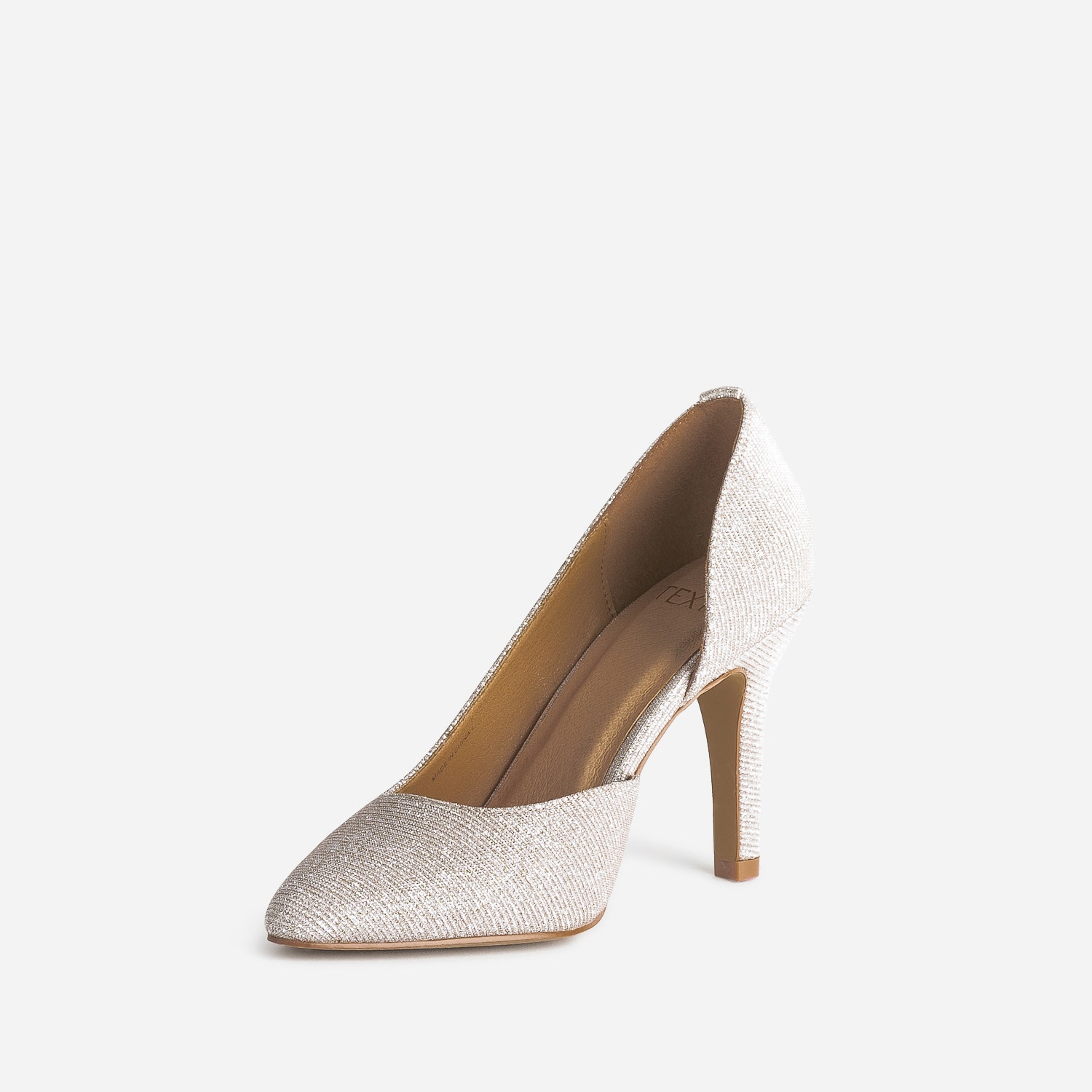 Stiletto TEXTO beige pailleté