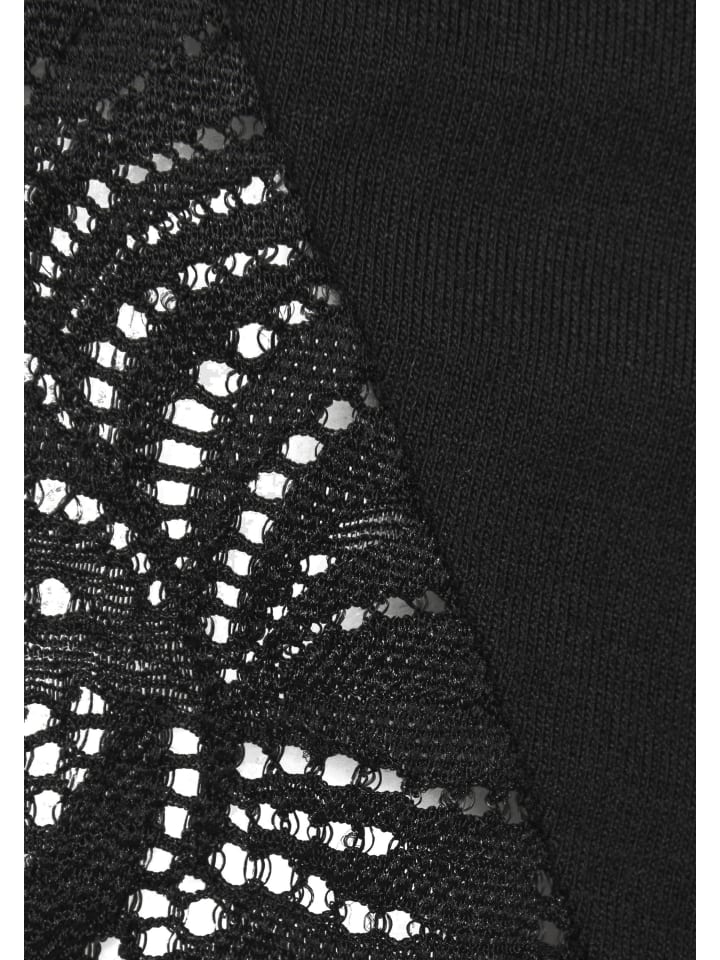 LASCANA Schlafshorts in schwarz günstig kaufen