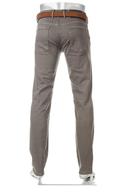 Alberto, Jeans Pipe, Regular Fit, Baumwolle T400®, dunkelbraun