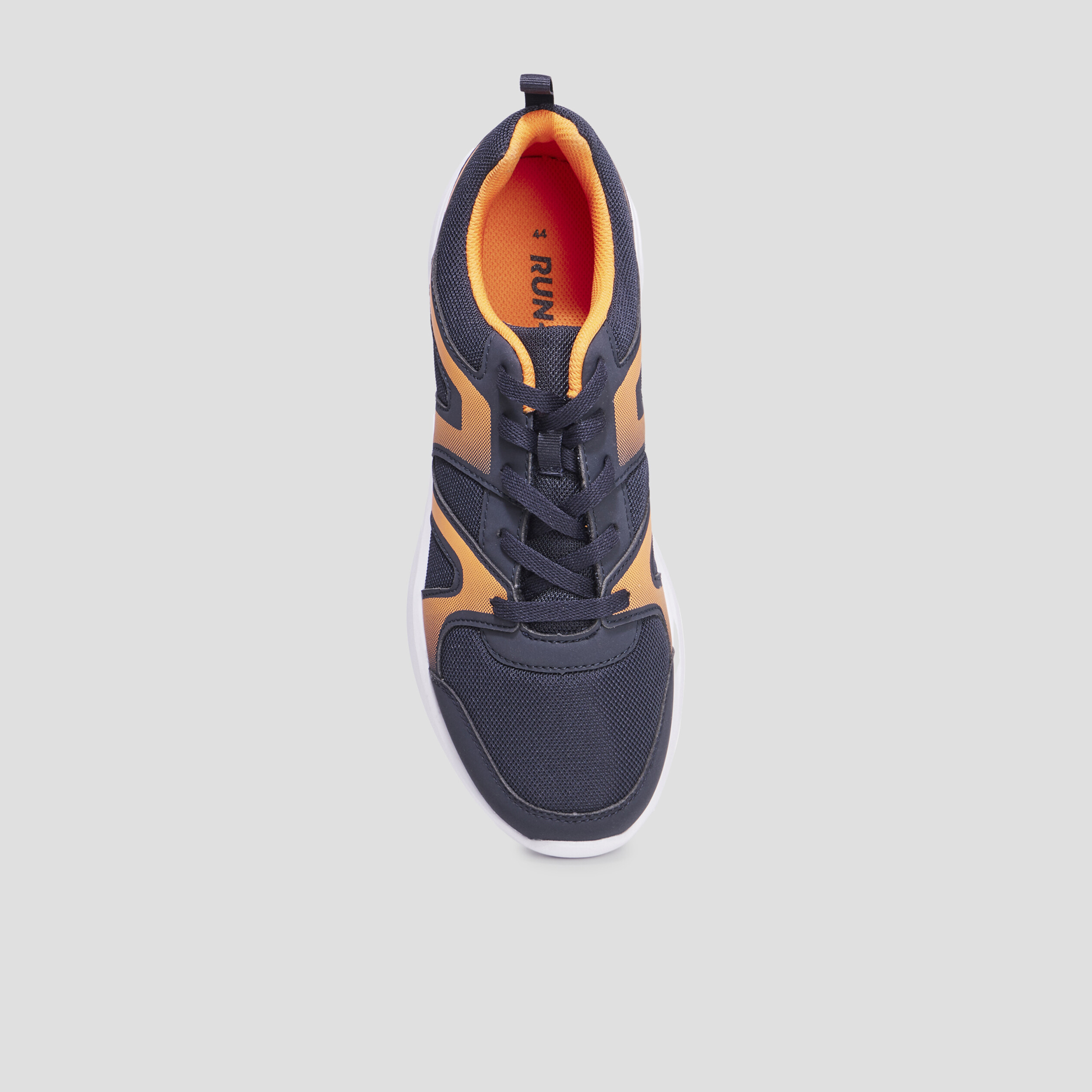 Baskets running à lacets Rexited bleu marine homme | La Halle