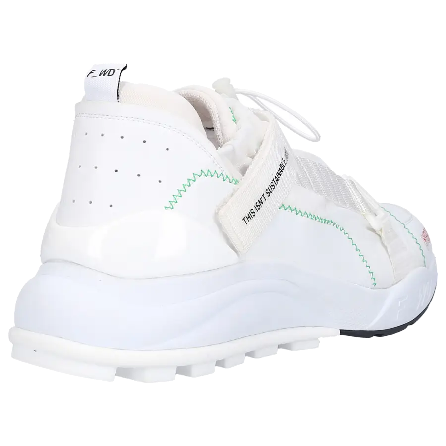 F_WD - Sneaker high Amber Eco Nappaleder Logo weiß - weiß