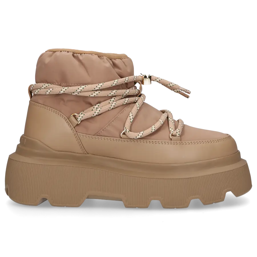INUIKII - Snowboots ENDURANCE PUFFER Kalbsleder - beige