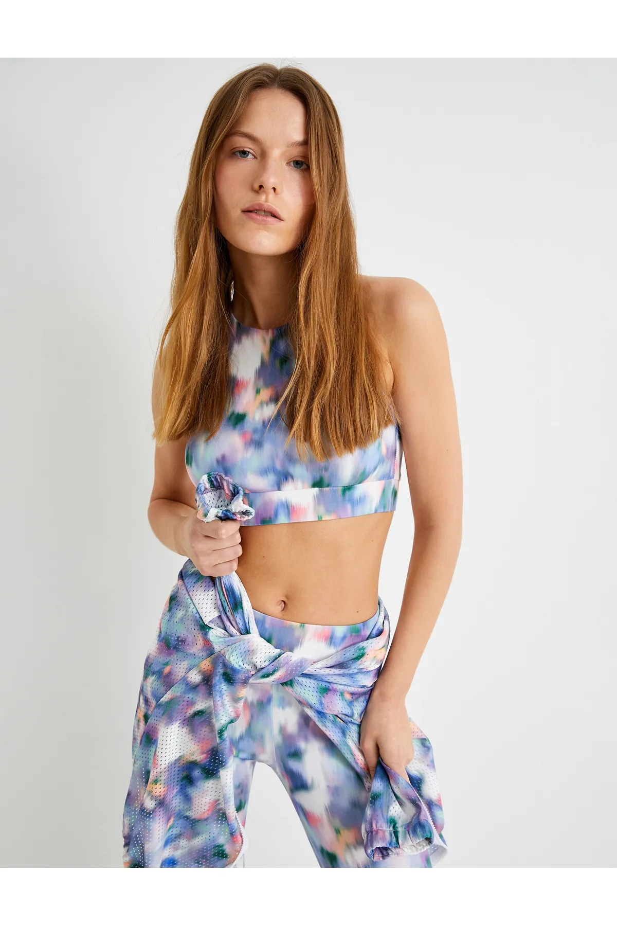 Koton  Sport-BH - Lila - Abstrakt