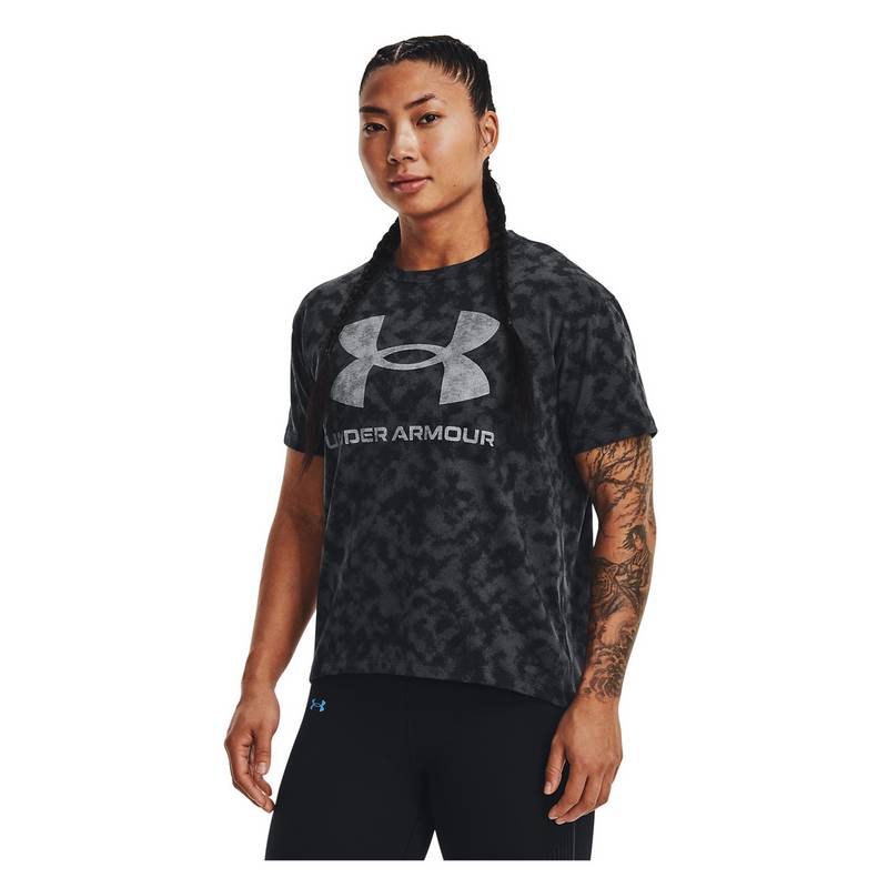 Under Armour Logo Printed Heavyweight T-Shirt Damen