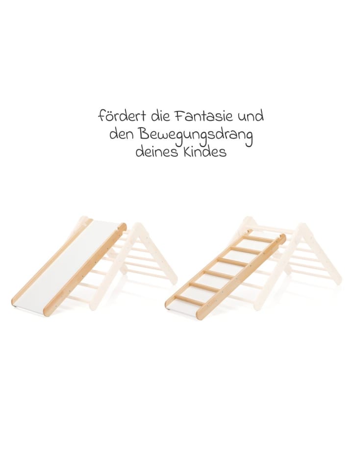 fillikid 2in1 Rutschbrett und Leiter aus Buchenholz in braun günstig kaufen onesize
