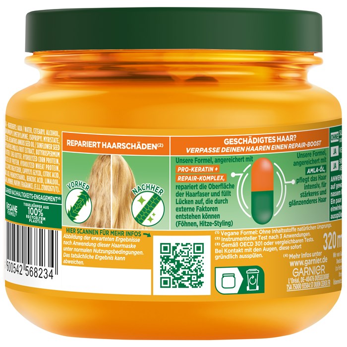 Schadenlöscher Pro-Keratin Hair Bomb Maske