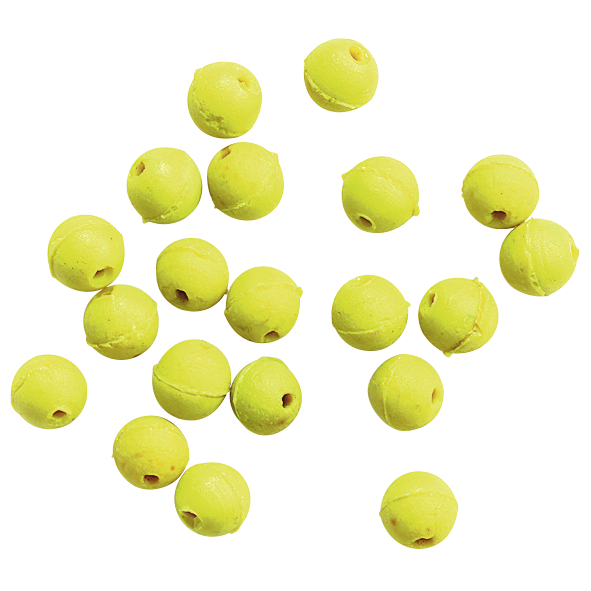 Gummiperlen(rund, gelb, ö 8 mm)