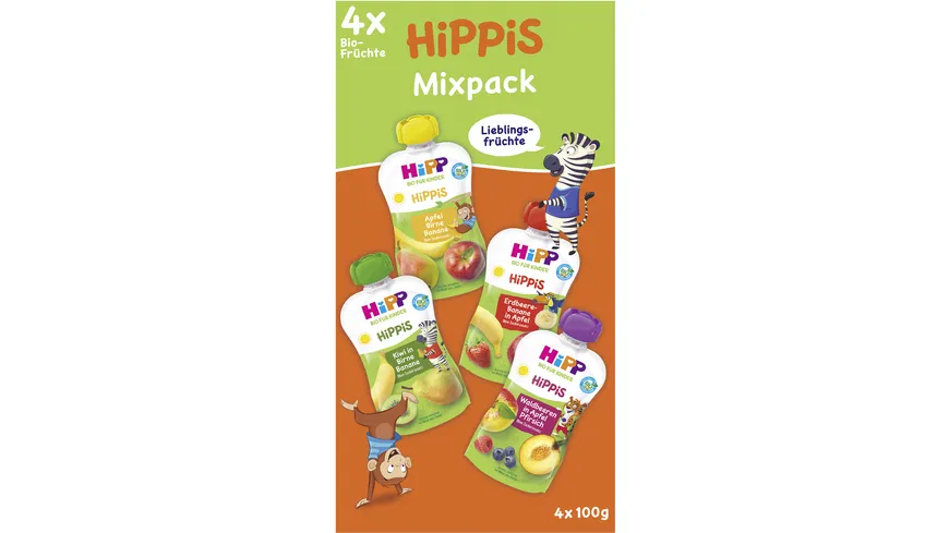 HiPP Bio für Kinder HiPPiS 4er Mixpack 400 g