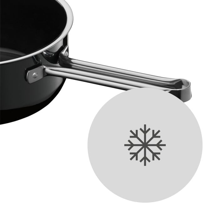 Fusiontec Compact Stielkasserolle, 18 cm, Black