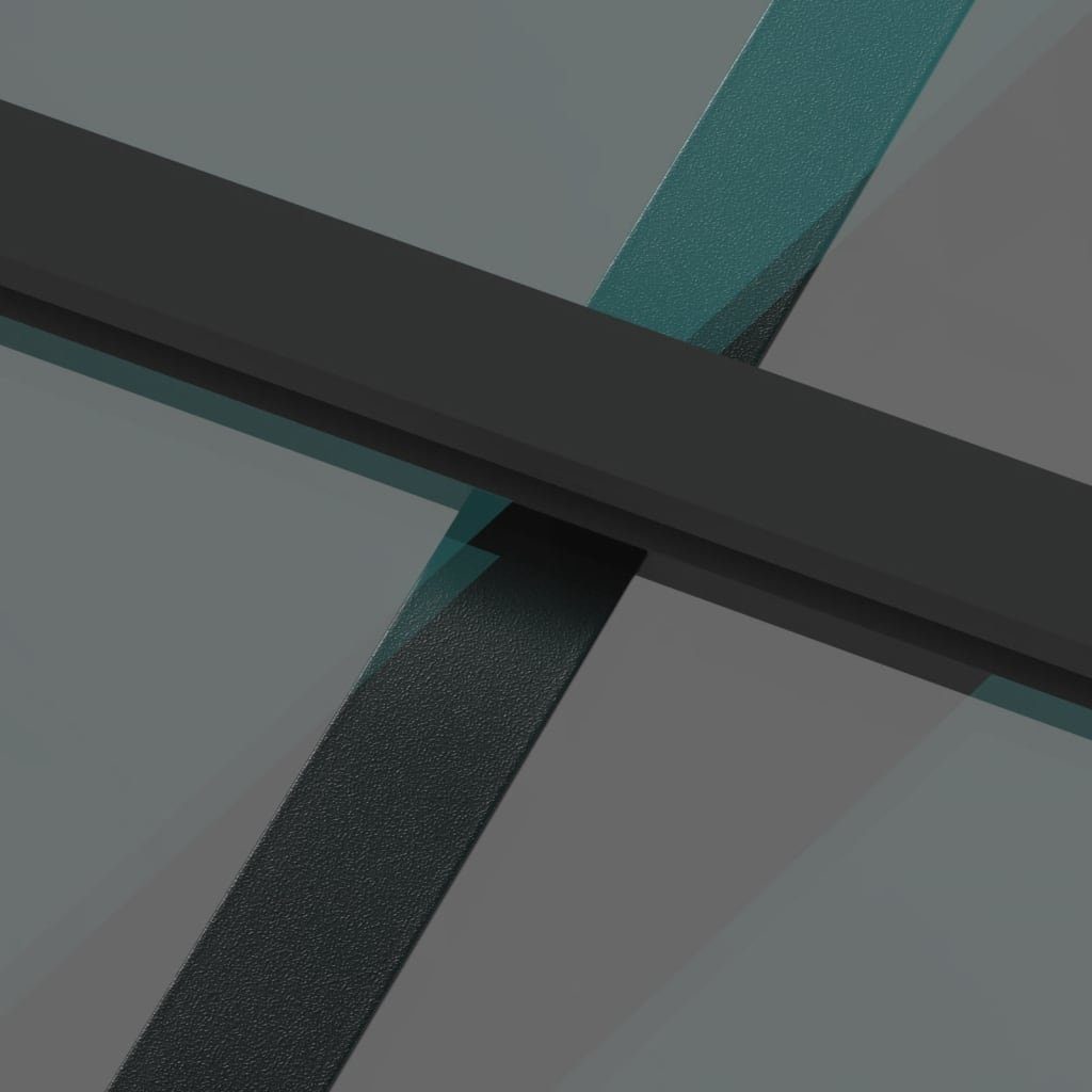 vidaXL Zimmertür Schiebetür Zimmertür Innentür Glas Schwarz 76x205 cm Hartglas und Alum