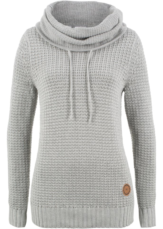 Rollkragenpullover mit Kordeln