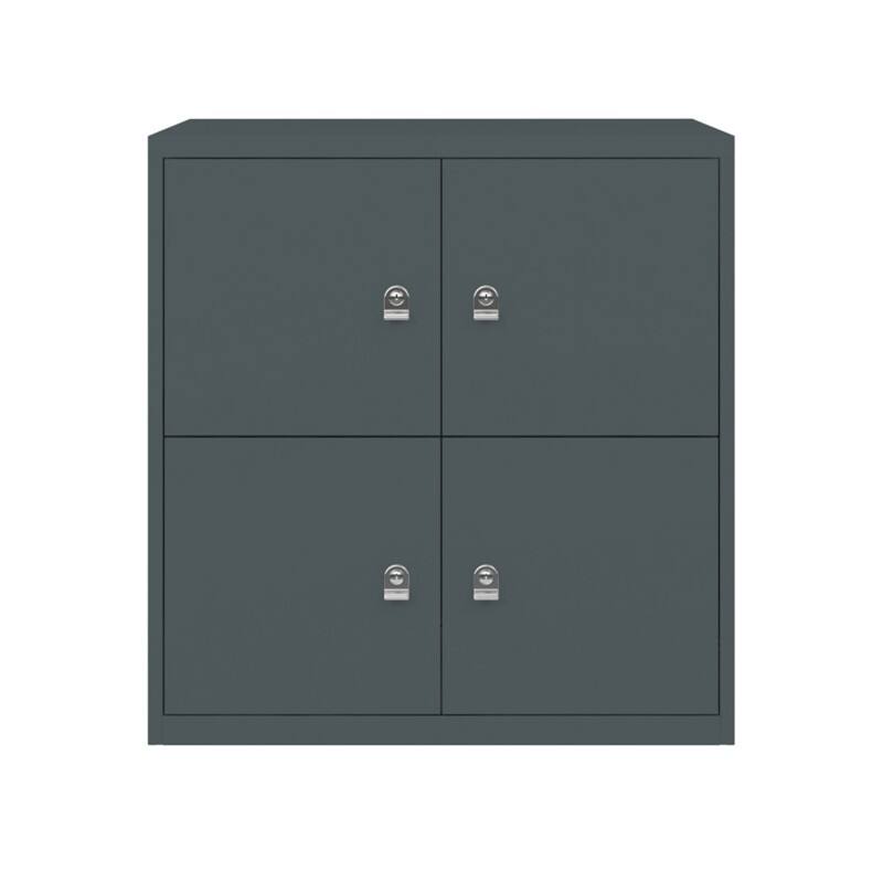 Bisley LateralFile Lodge Stahl Schließfach Schlüssel 800 x 470 x 845 mm Grau