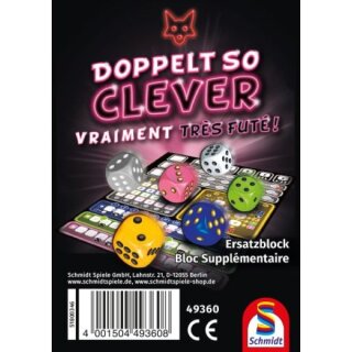 Doppelt so clever - Ersatzblock (DE)