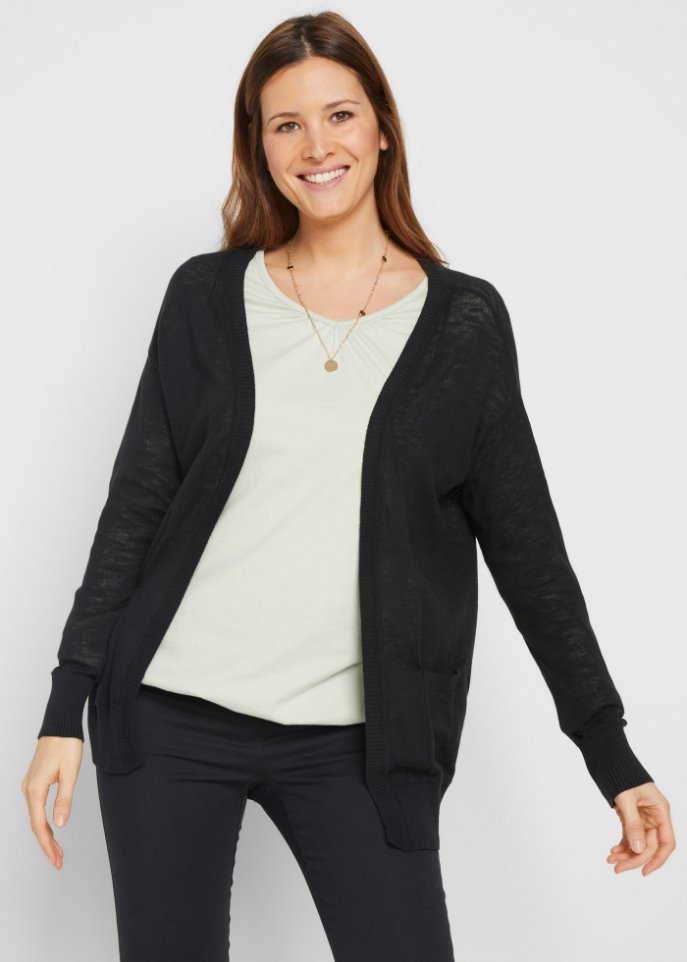 Strickjacke mit Eingriffstaschen