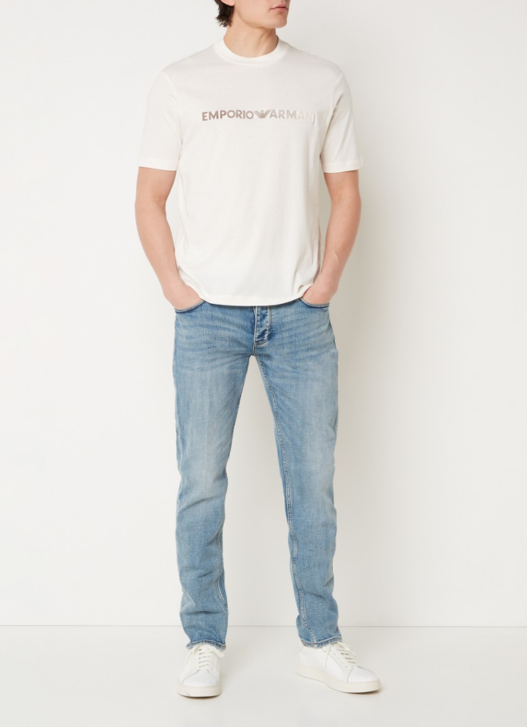 Jeansy Emporio Armani slim-fit, średnie pranie