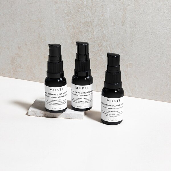 Mukti Organics Age Defiance Mini Collection Gesichtspflegeset
