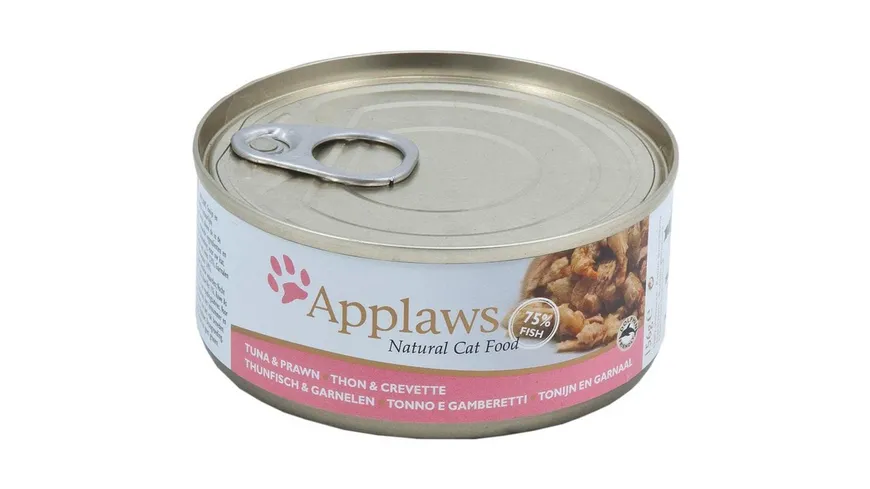 Applaws Katzennassfutter Thunfischfilet & Garnele 156g 156 g