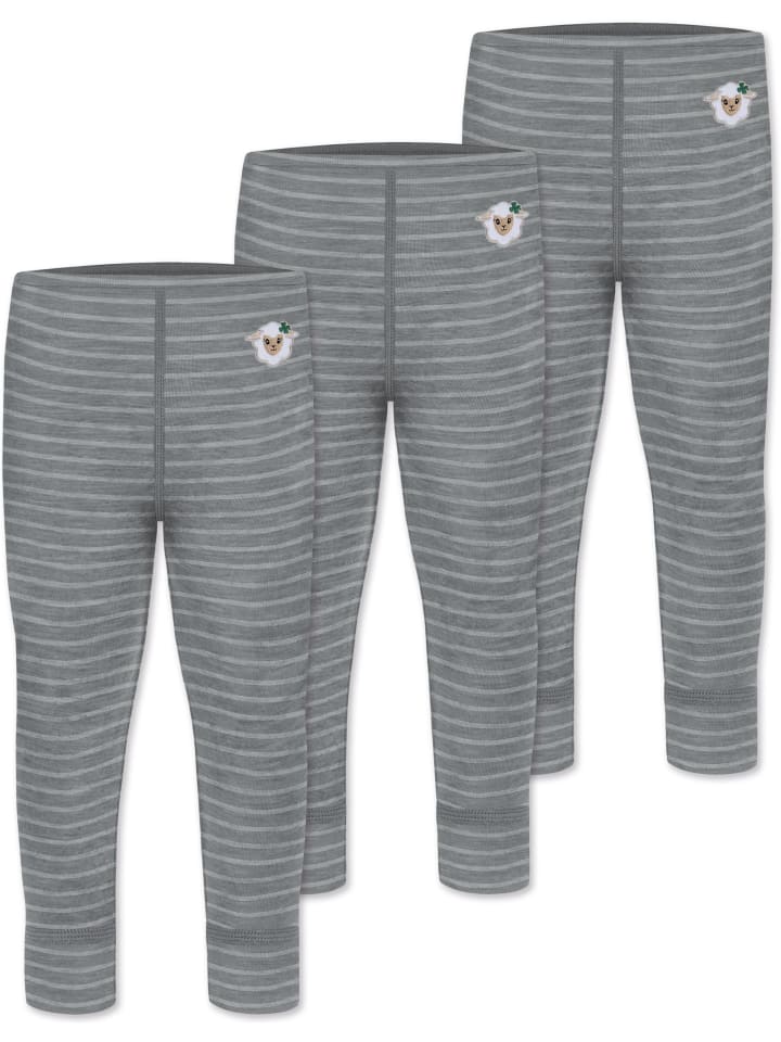 Normani Outdoor Sports 3er Pack Baby Merino Lange Unterhose „Tutira