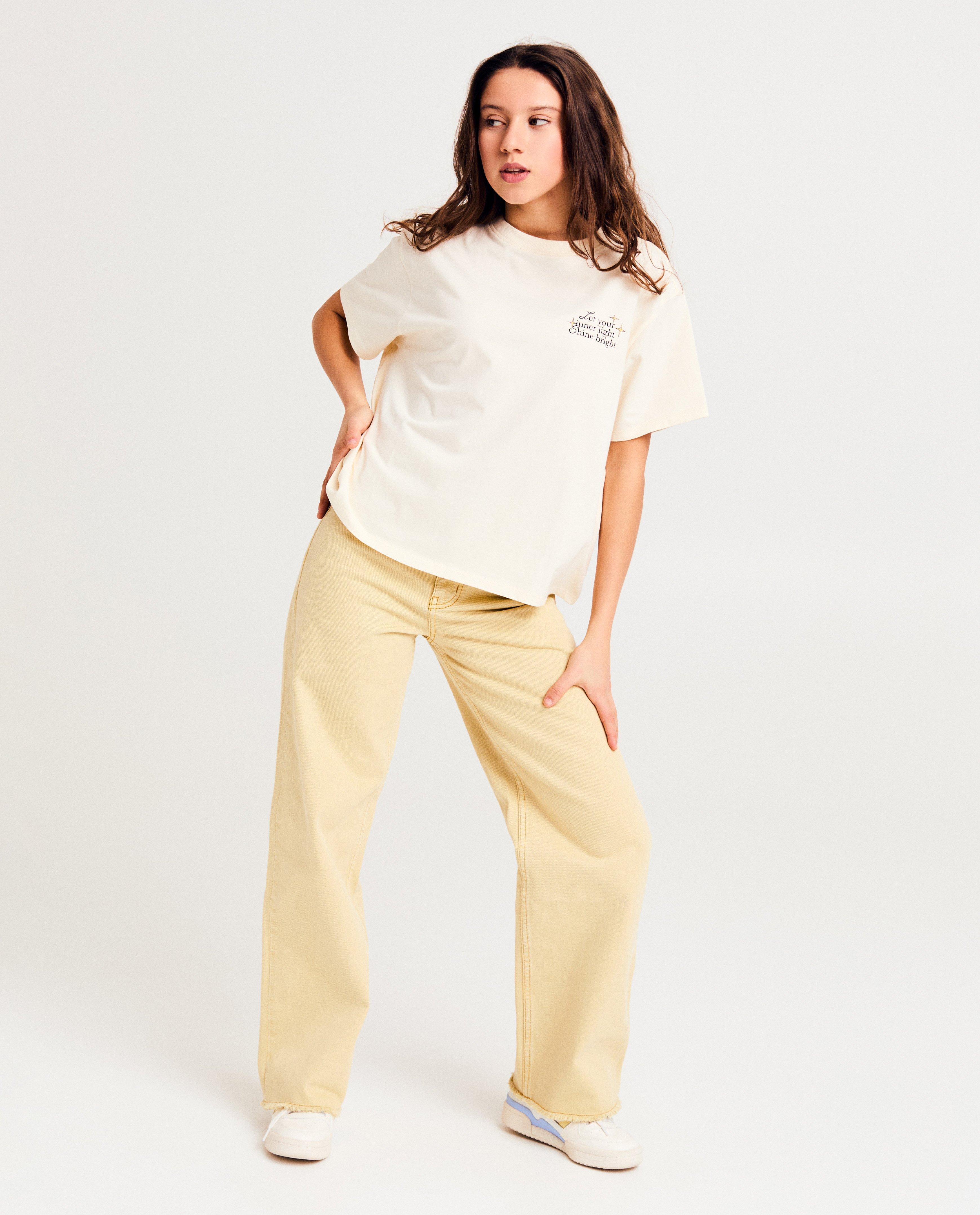 Tricou Groggy cu imprimeu pe spate alb