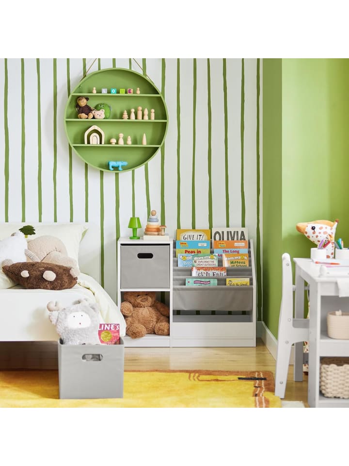 SoBuy Bücherregal in Weiß - (B)80 x (H)61 x (T)30cm günstig kaufen onesize