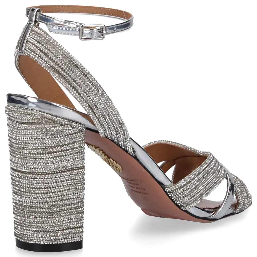 Aquazzura - Sandalen SUNDANCE 85 Kalbsleder - silber