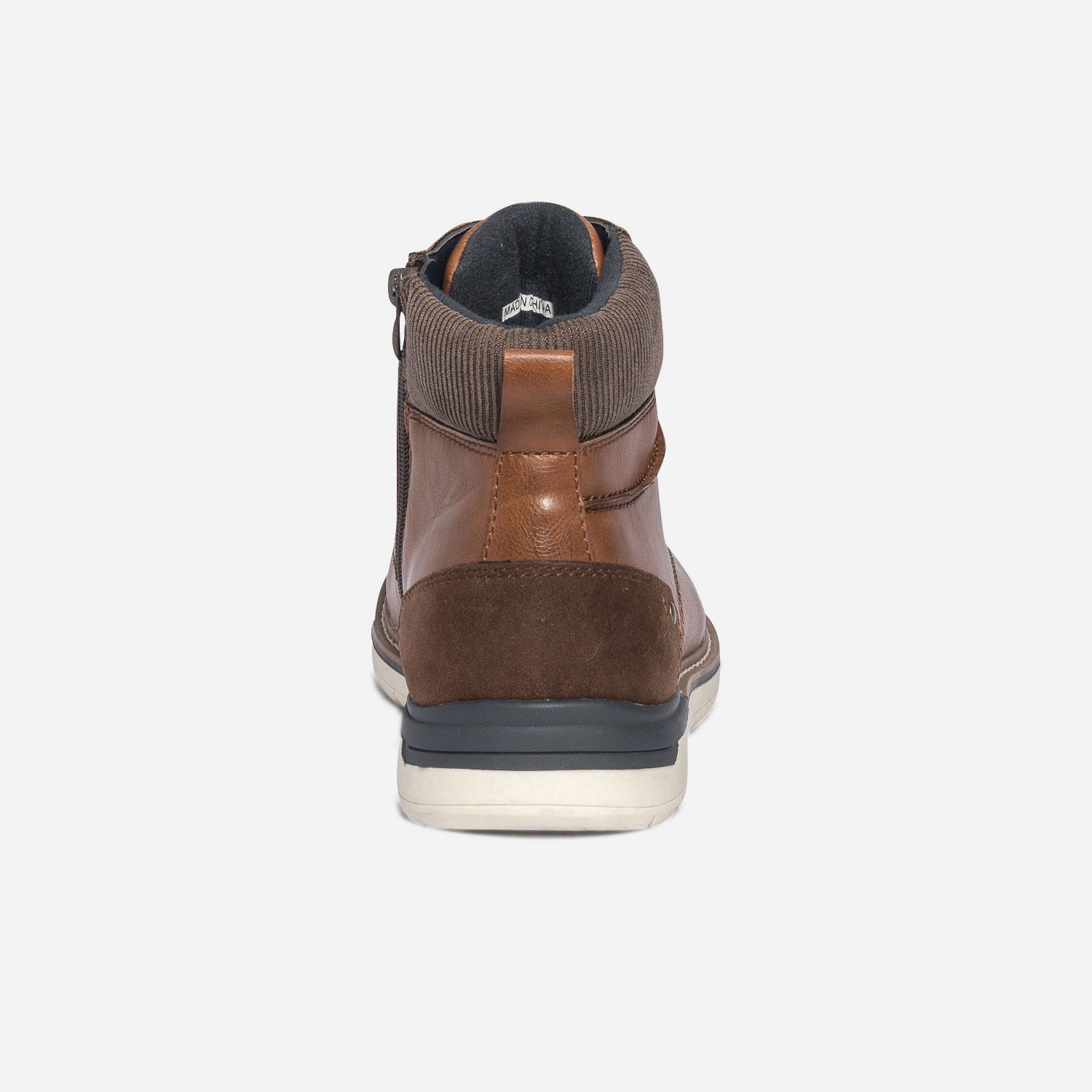 Boots à lacet cognac sur semelle sport