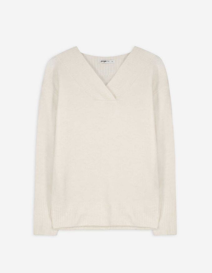 Strickpullover - V-Ausschnitt