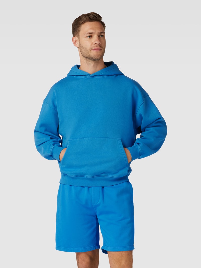 Oversized Hoodie aus Bio-Baumwolle in blau