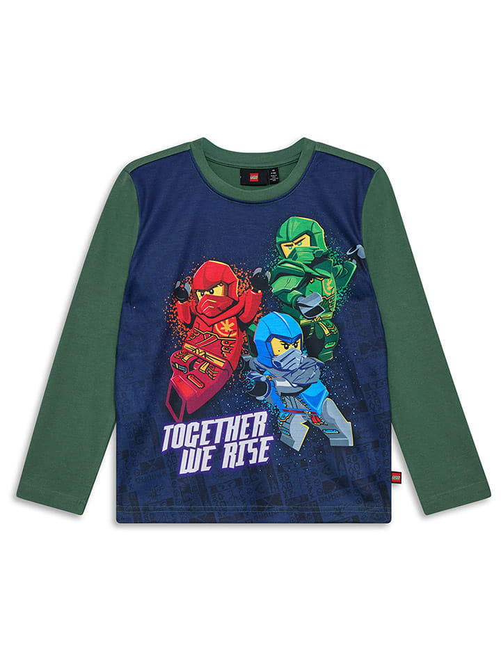 LEGO Longsleeve in Grün/ Dunkelblau günstig kaufen
