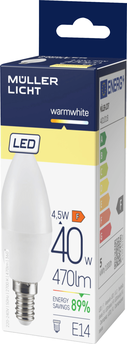 LED Kerze 40W E14 470lm, 1 St
