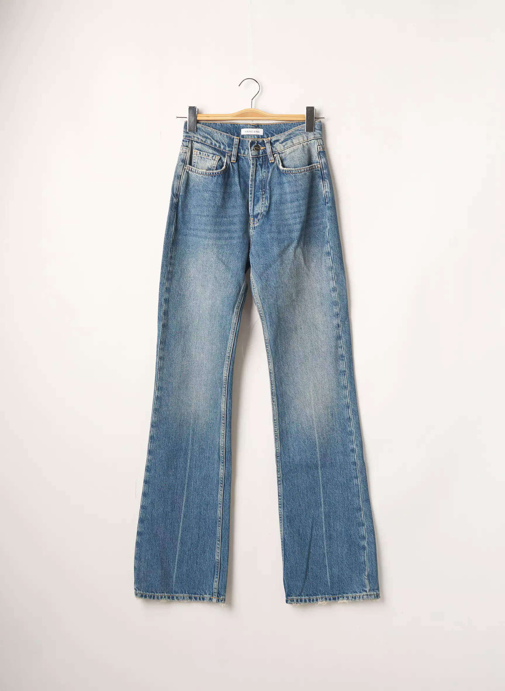 Anine Bing Jean Flare Femme couleur bleu
