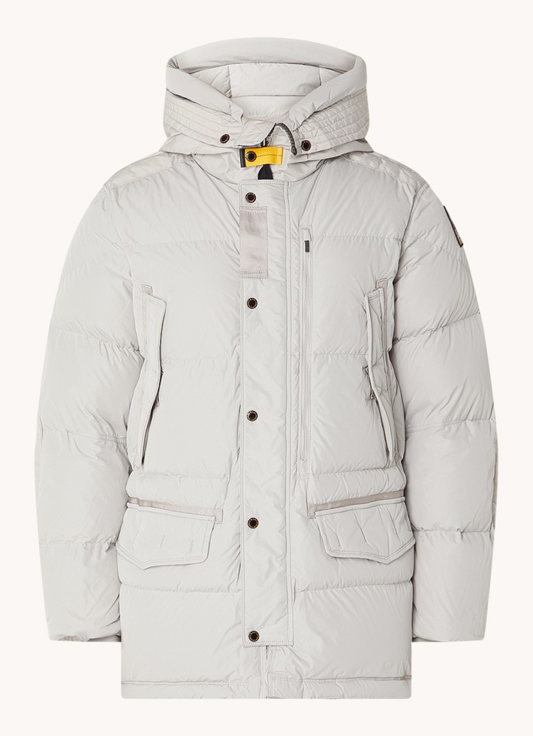 Parka Parajumpers Harraseeket com enchimento de plumas e capuz.