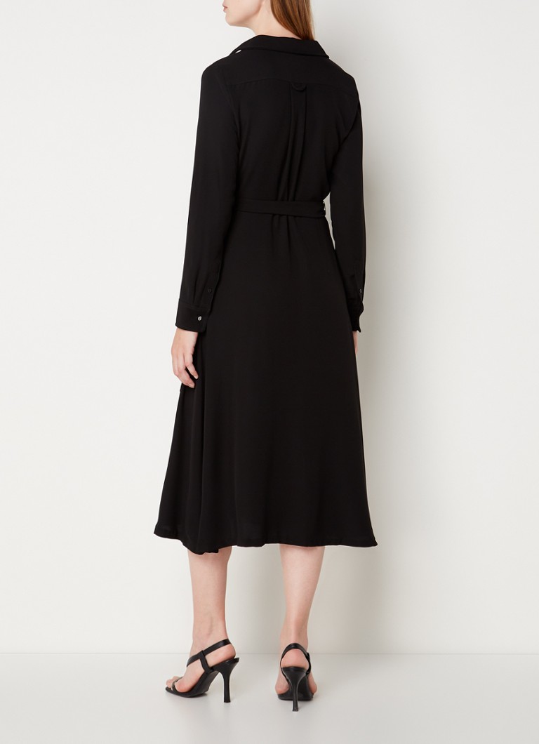 Vestido túnica midi de Ralph Lauren con cinturón anudado