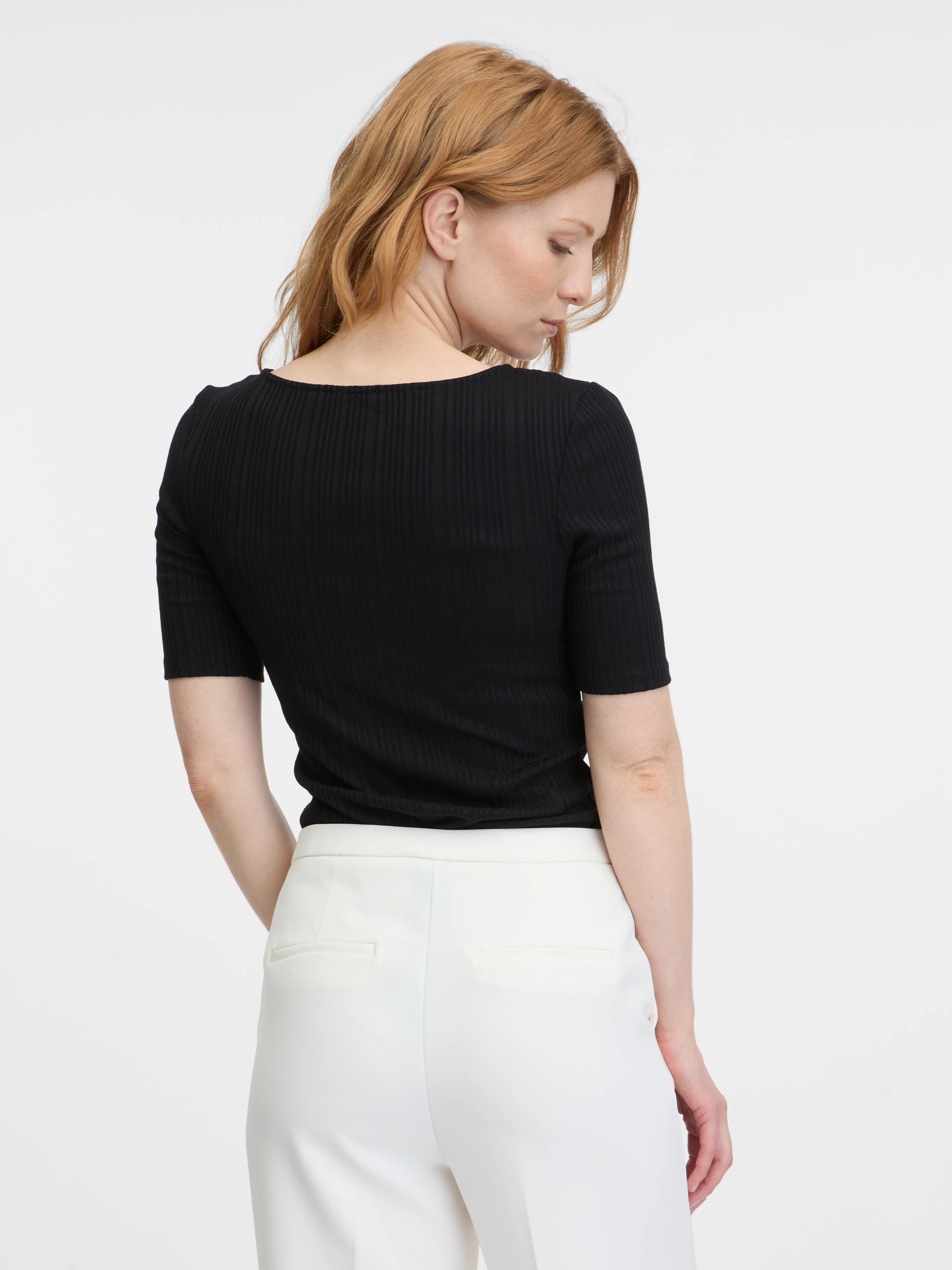Schwarzes Damen-T-Shirt ORSAY