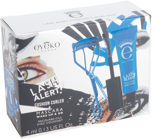 Eyeko Lash Alert Cushion Curler + Mascara Wimpernpflegeset