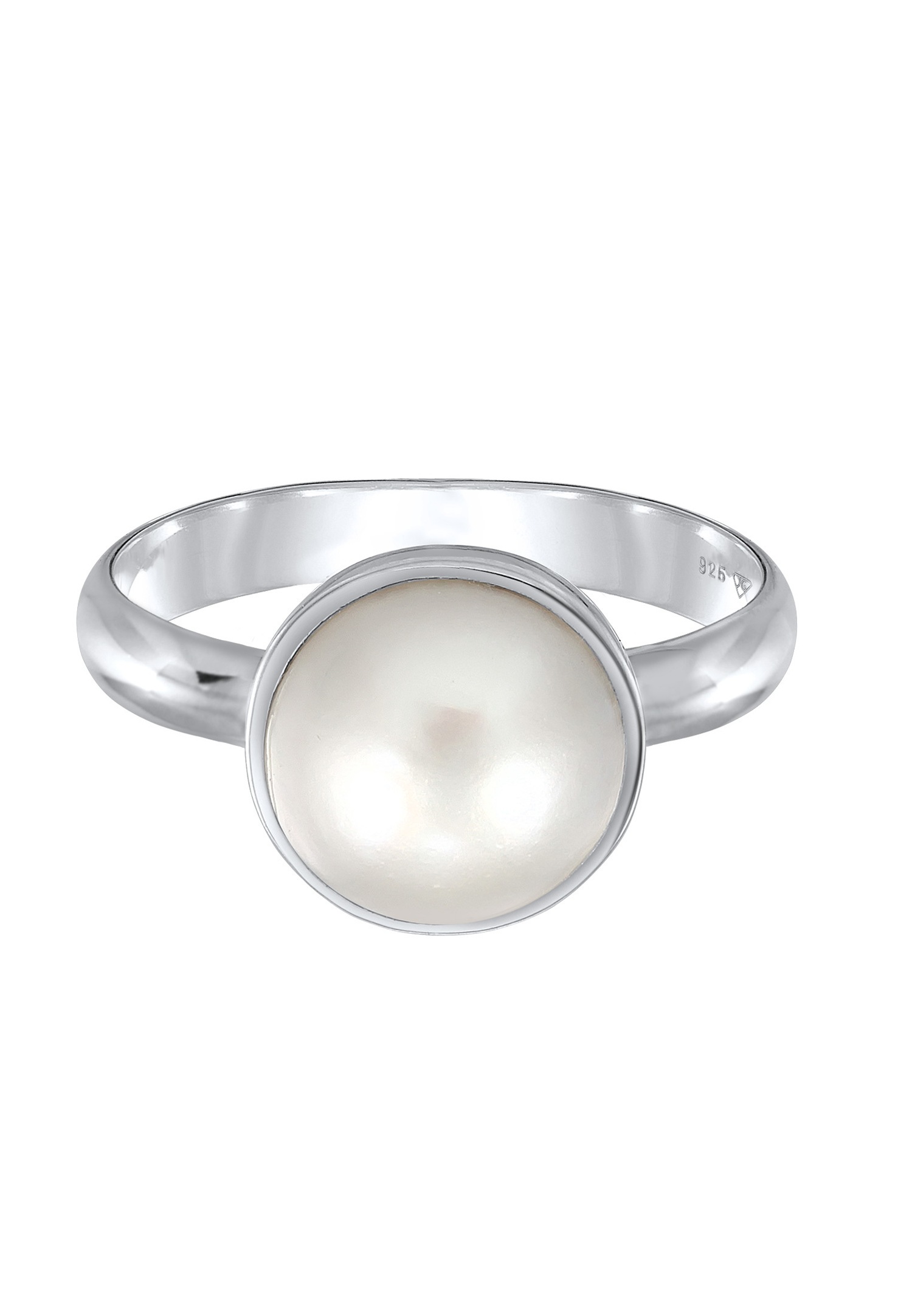Nenalina Women's Elegant Round with Pearl in 925 Sterling Silver