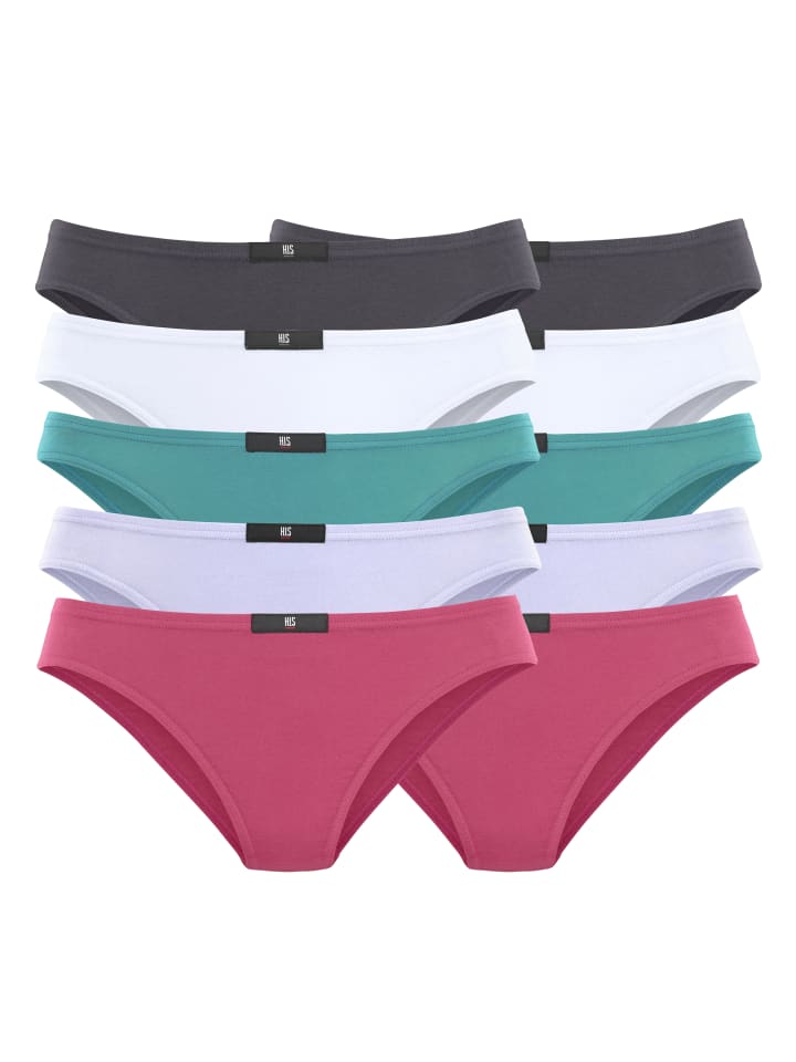 H.I.S Slip in anthrazit, weiß, mint, flieder, pink günstig kaufen